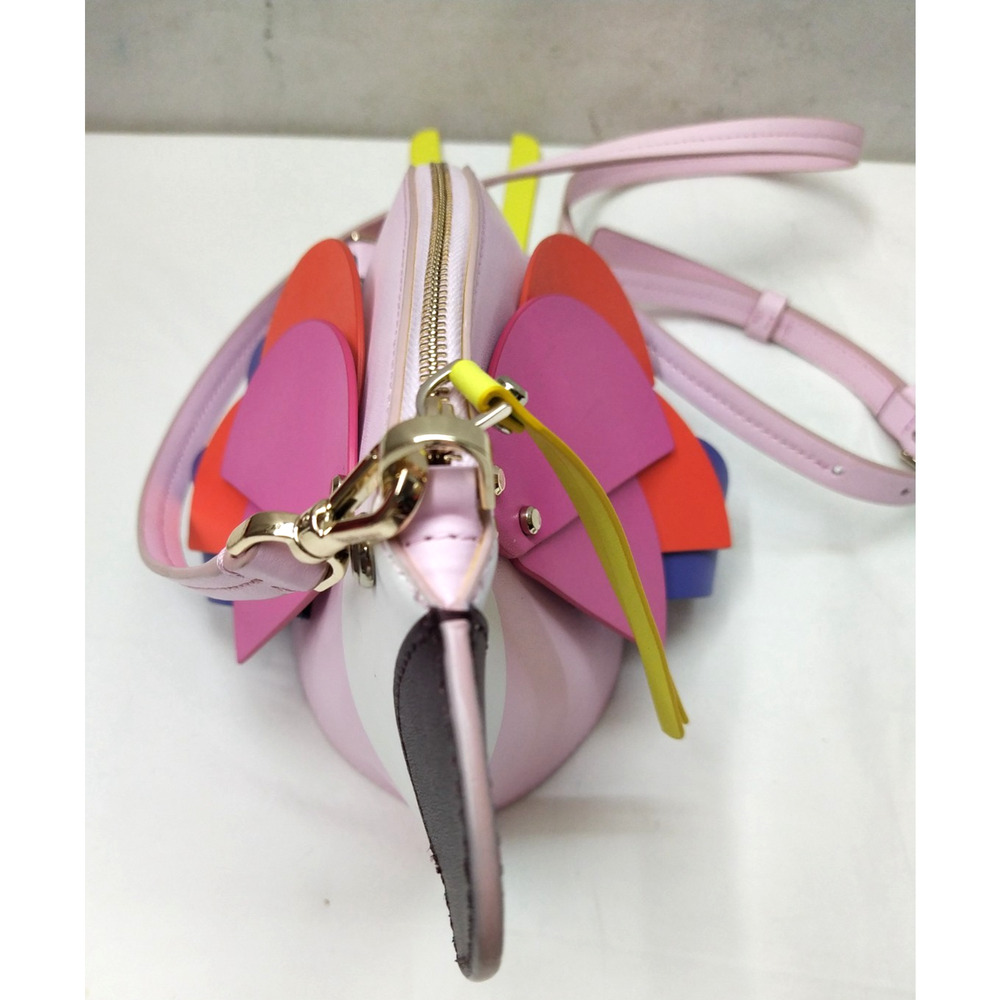 Kate Spade New York Flock Party Multicolor Parrot Leather Zipper Crossbody Bag - Picture 7 of 16